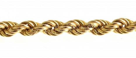 Arany(Au) 14 K walles karkötő, jelzett, h: 19 cm, nettó: 3,9 g