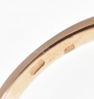 Arany(Au) 14K áttört gyűrű, jelzett, méret: 55, nettó: 1,9 g
