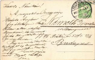 1916 Kecskemét, Cigányváros, cigány gyerekek. Fekete Soma kiadása / Zigeunerstadt / Gypsy town