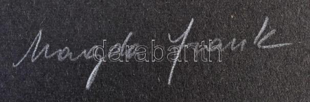 Frank Magda (1914-1997): Szoborterv. Szitanyomat, papír, jelzett. 33×17 cm / Magda Frank (1914-1997)...