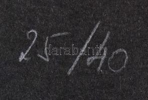 Frank Magda (1914-1997): Geometrikus kompozíció. Szitanyomat, papír, jelzett. Számozott: 25/40. 33×1...