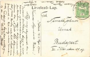 1912 Kölesd, Bezerédj István utca, üzlet, Római katolikus templom és iskola. K. D. kiadása 557. (fl)