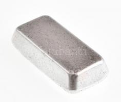 Ezüst(Ag) Feinsilber tömb, jelzett, 2,6×1,3 cm, nettó: 15,5 g