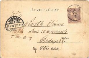 1900 Kölesd, látkép, templomok (EB)