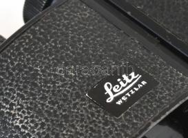 A Leica Leitz trinovid 10x40 látcső eredeti, jelzett, bőr tokkal Jó állapotban. / Pair of Leitz Trin...