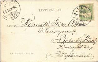 1907 Vác, Evangélikus templom. Rosenbaum J. Henrik kiadása (EB)