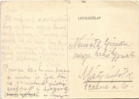 1929 Veresegyház, Strandfürdő a vendéglővel, evezős csónakok, fürdőzők. Rosenberg kiadása (kis szaka...