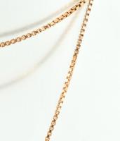 14 K Arany (Au) Nyaklánc Nefertiti medállal. Jelzett, nettó12,49g, h: 60cm