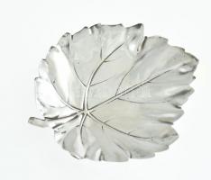 Ezüst(Ag) leveles tálka, jelzett, 8,5×7,5 cm, nettó: 12,9 g