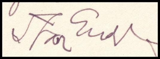 Szász Endre (1927-2003) saját kezű tollrajza és dedikációja a Budapesti Tavaszi Fesztivál '83 b...