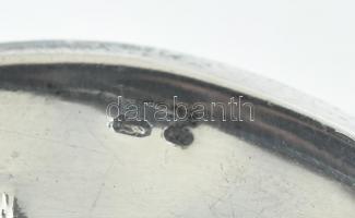 Ezüst(Ag) Budapest hamutál, jelzett, d: 8 cm, nettó: 22,7 g