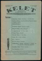 1921 A Kelet c. irodalmi lap főszerk: Kerecseny János III. évf. 8-9 füzet.