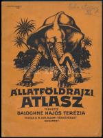 Állatföldrajzi atlasz.. Terv.: Baloghné Hajós Terézia. Bp., é. n., Kókai Lajos. Jó állapotban