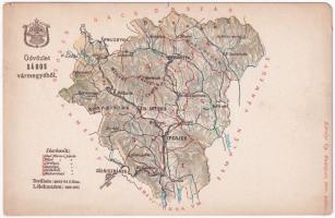 Sáros vármegye térképe. Kiadja Károlyi Gy. / Map of Saris county (EK)