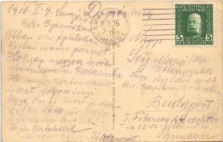 1916 Sarajevo, Ecke der Franz-Josef-Straße und Appel-Quai. Ort, wo das Attentat vom 28. Juni 1914 ve...