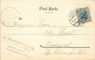 1905 Pohor, Pohorsch bei Odrau (Odry); Sommer Restauration Villa Münster / restaurant