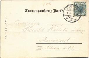 1905 Wien, Vienna, Bécs II. K.k. Prater Nr. 37. Restauration Ig. Prohaska / restaurant with ferris w...