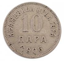 Montenegró 1906. 10p Ni T:2  Montenegro 1906. 10 Para Ni C:XF  Krause KM#2