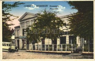 1941 Zombor, Sombor; Pozoriste / színház, autóbusz / theatre, autobus (EK)