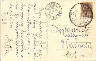 1941 Szenttamás, Bácsszenttamás, Srbobran; tér / square + "1941 Kula visszatért" So. Stpl ...