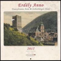 2017 Erdély Anno, fali naptár magyar és angol nyelven, kissé sérült / Transylvania Anno calendar, slightly damaged, 22x22 cm
