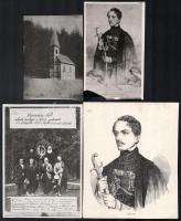 cca 1880-1950 Vasvári Pál (1827-1949) forradalmárral kapcsolatos fotók + 1 db nyomtatvány