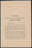 1898 Értesítés az 1898-99. tanév megkezdésére vonatkozólag az ungvári állami reáliskolában