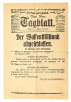 1917 Vezérkari Főnök közleménye a Neues Wiener Tagblattban, szakadással