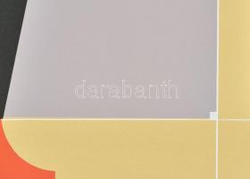 Konok Tamás (1930-2020): Dinamikus formák, 1991. Szitanyomat, papír, jelzett, számozott (29/40), 28×...