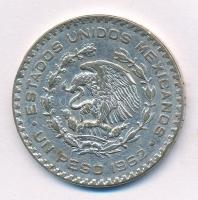 Mexikó 1962. 1P Ag "Függetlenség" T:2 
Mexico 1962. 1 Peso Ag "Independence" C:...