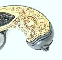 Antik pisztoly igényes gyűjtői replika 30 cm