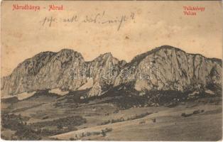 1914 Abrudbánya, Abrud; Vulkán hegy. Radó Boldizsár kiadása / Vulcan / mountain (szakadás / tear)