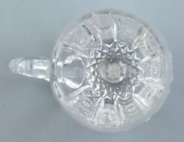 Kristály bögre, csorbákkal, m: 7 cm