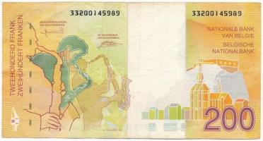 Belgium 1995. 200Fr T:III 
Belgium 1995. 200 Francs C:F 
Krause P#148