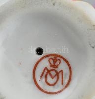 Metzler & Ortoff Ilmenau porcelán angyal, jelzett, hibátlan, m: 12 cm