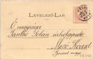 1899 (Vorläufer) Győr, város látképe a zsinagógával, KÉK. Divald (EK)