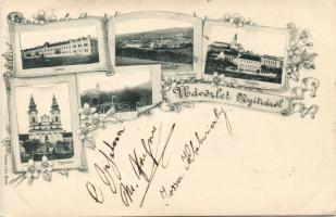 1898 Nyitra with military barracks