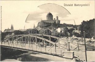 Esztergom, bazilika, híd. Kardos Dezső kiadása