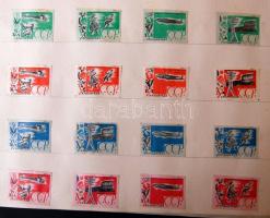 1443 db külföldi gyufacimke szépen rendezve