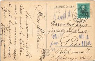 1933 Győr, Dunahíd, lovasszekér (felszíni sérülés / surface damage)