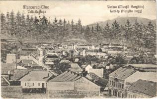 1924 Csíkszereda, Miercurea Ciuc; látkép, Hargita hegy. Szvoboda Miklós kiadása / Vedere, Muntii Harghita / general view, mountain (EK)