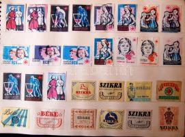 1306 db + 447 db magyar gyufacimke két berakóban