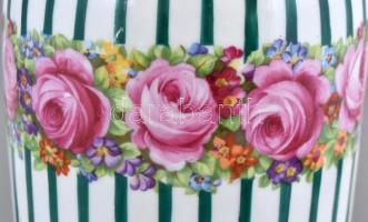 Bohémia Ausztria Bernard Bloch &amp; Co.Eichwald Porcelán váza, apró kopásokkal, jelzett, m: 30c...