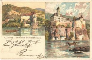 1902 Schönbühel an der Donau, Kloster und Schloss / castle and monastery. E. Nister Veltens Künstler-Postkarten No. 353. Wiener Künstler-Postkarte No. 28. litho (EK)