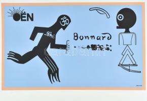 Rácmolnár Sándor (1960): Epic Bonnard, 2001. Szitanyomat, papír, jelzett, művészpéldány E.A. I/IX számozással. 40×68 cm