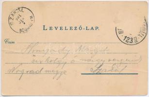 1901 Mezőhegyes, Kozma szobor. Bloch H. nyomdája (fa)