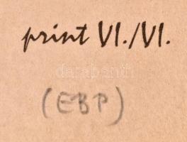 ef.Zámbó (efZámbó) István (1950): Házasélet. Egyedi beavatkozású print (Ebp), merített papír, jelzet...