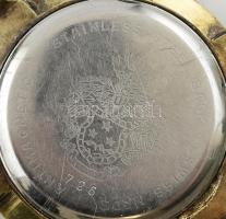 Cornavin 17 köves mechanikus karóra, karcos üveg, működik, d: 3,6 cm