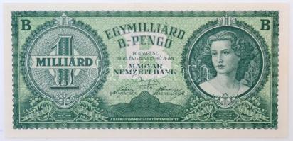 1946. 1.000.000.000BP T:I / Hungary 1946. 1.000.000.000 Billion Pengő Adamo P40