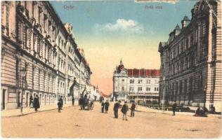 Győr, Deák utca. Vasúti levelezőlapárusítás 7. sz. 1916. (EM)